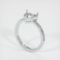 14K White Gold Pave Ring Setting Video