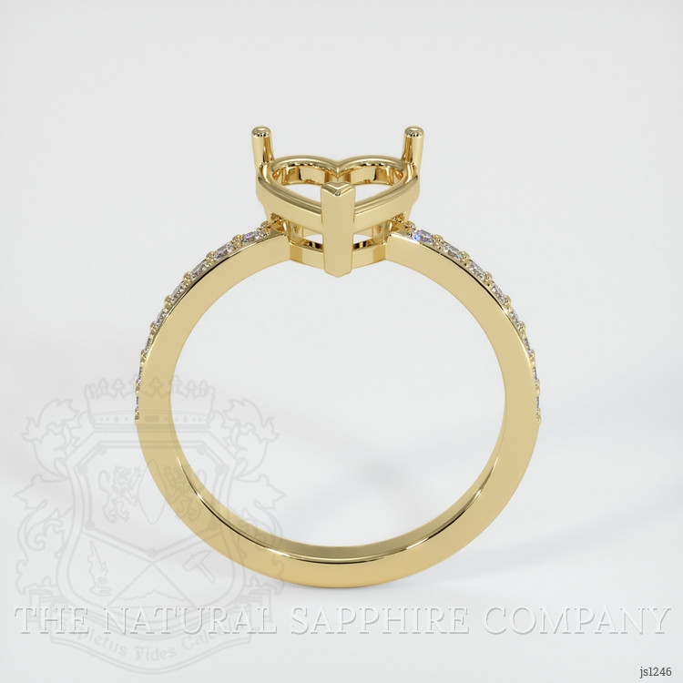 10K Yellow Gold Pave Ring Setting