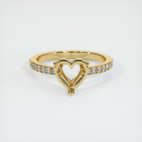 14K Yellow Gold Pave Ring Setting Image