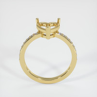 18K Yellow Gold Pave Ring Setting Image