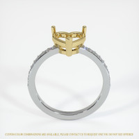 18K Yellow & White Pave Ring Setting Image