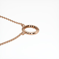 14K Rose Gold Bezel Necklace Setting Image