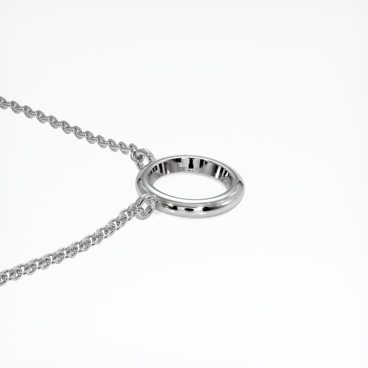 Silver Bezel Necklace Setting