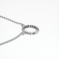 14K White Gold Bezel Necklace Setting Image