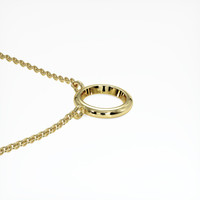 18K Yellow Gold Bezel Necklace Setting Image