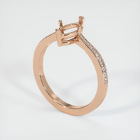 18K Rose Gold Pave Ring Setting Video
