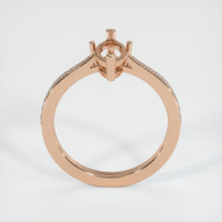 18K Rose Gold Pave Ring Setting Image