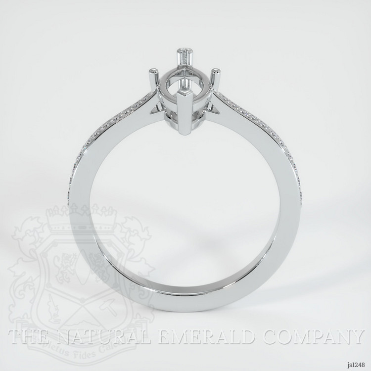 Silver Pave Ring Setting