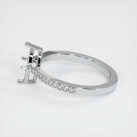 14K White Gold Pave Ring Setting Image