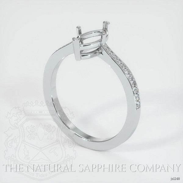  Emerald Ring 0.47 Ct. 18K White Gold