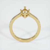 14K Yellow Gold Pave Ring Setting Image