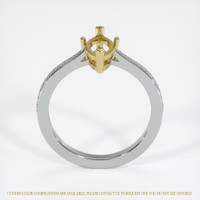 14K Yellow & White Pave Ring Setting Image