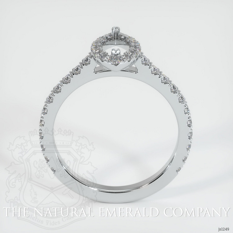 Platinum 950 Pave Ring Setting