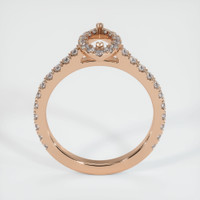 18K Rose Gold Pave Ring Setting Image
