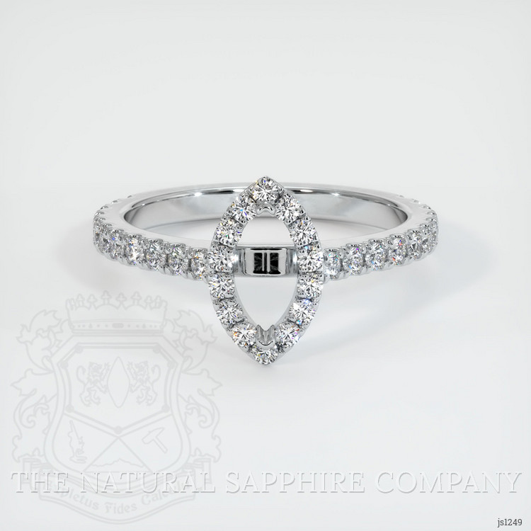Silver Pave Ring Setting