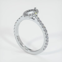 10K White Gold Pave Ring Setting Video