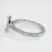 14K White Gold Pave Ring Setting Image