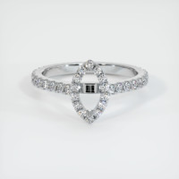 18K White Gold Pave Ring Setting Image