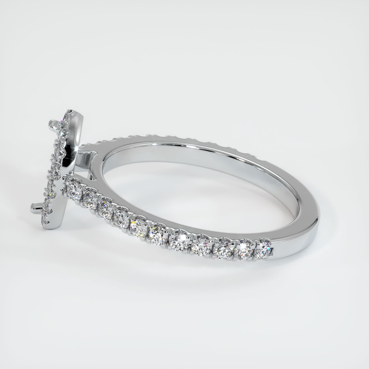 18K White Gold Pave Ring Setting