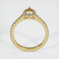 14K Yellow Gold Pave Ring Setting Image