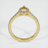 18K Yellow Gold Pave Ring Setting Image