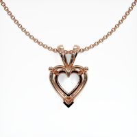 14K Rose Gold Solitaire Pendant Setting Video
