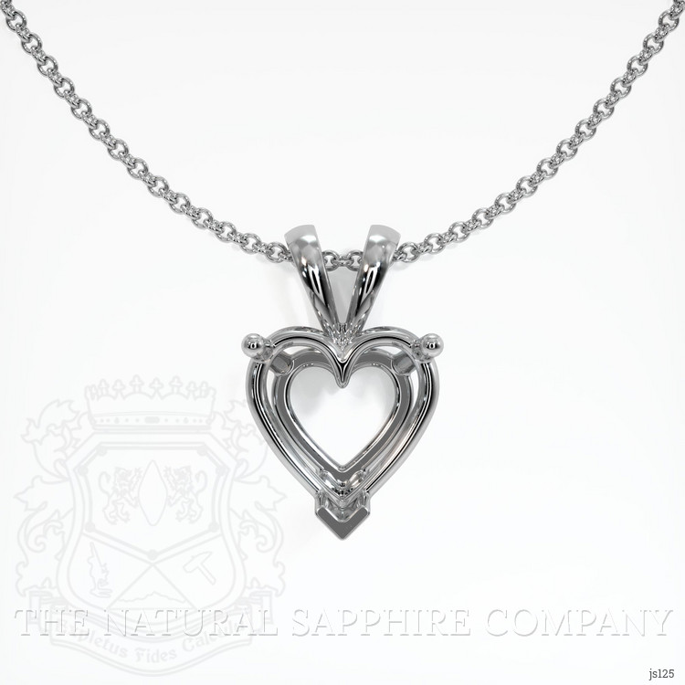 Silver Solitaire Pendant Setting
