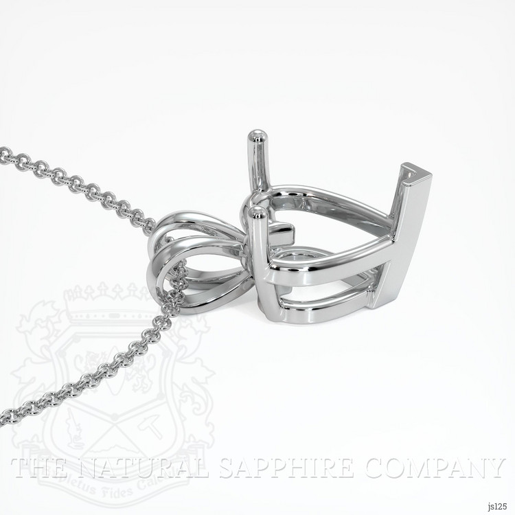 Silver Solitaire Pendant Setting