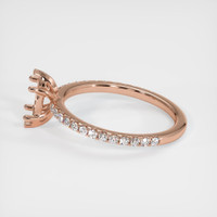 14K Rose Gold Pave Ring Setting Image