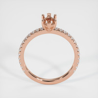 14K Rose Gold Pave Ring Setting Image