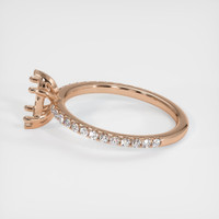 18K Rose Gold Pave Ring Setting Image