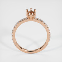 18K Rose Gold Pave Ring Setting Image