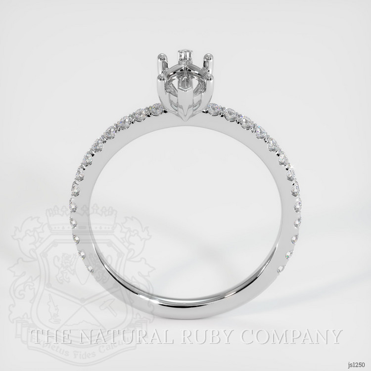 Silver Pave Ring Setting