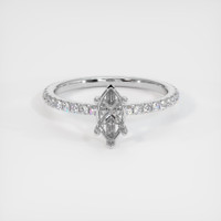 18K White Gold Pave Ring Setting Image