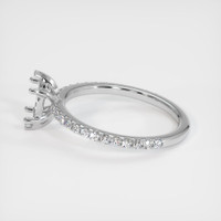 18K White Gold Pave Ring Setting Image