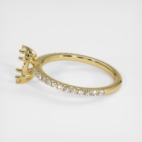 14K Yellow Gold Pave Ring Setting Image