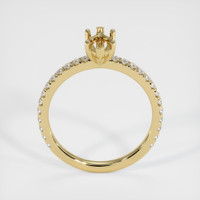 14K Yellow Gold Pave Ring Setting Image