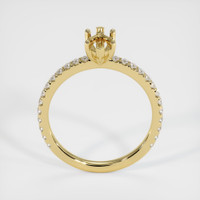 18K Yellow Gold Pave Ring Setting Image