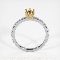 14K Yellow & White Pave Ring Setting Image