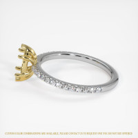 18K Yellow & White Pave Ring Setting Image
