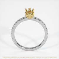 18K Yellow & White Pave Ring Setting Image
