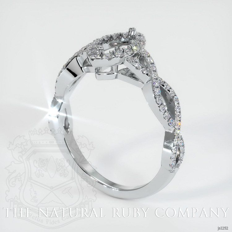 Platinum 950 Pave Ring Setting