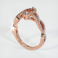 14K Rose Gold Pave Ring Setting Video