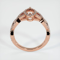 14K Rose Gold Pave Ring Setting Image