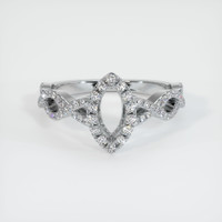 10K White Gold Pave Ring Setting Image