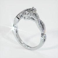 14K White Gold Pave Ring Setting Video