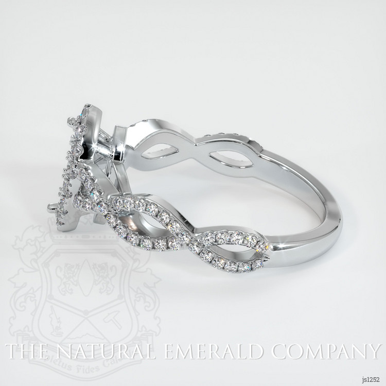 18K White Gold Pave Ring Setting