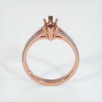 14K Rose Gold Pave Ring Setting Image