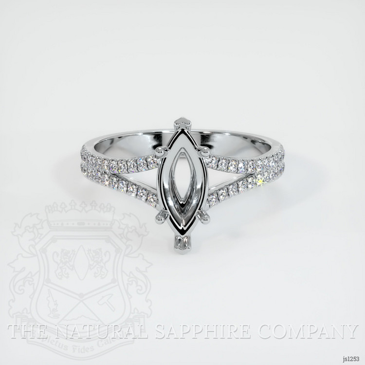 Silver Pave Ring Setting