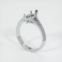 10K White Gold Pave Ring Setting Video